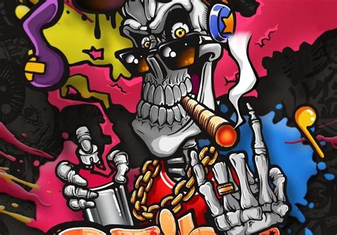 26 Gambar Grafiti Tengkorak Keren 3d- Graffiti Skull Street Art Live Wallpaper Apps On Google ...