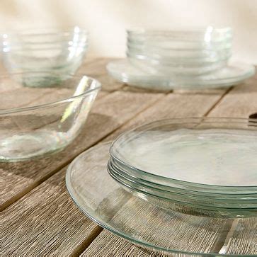 Organic Shaped Outdoor Acrylic Dinner Plate Sets | West Elm