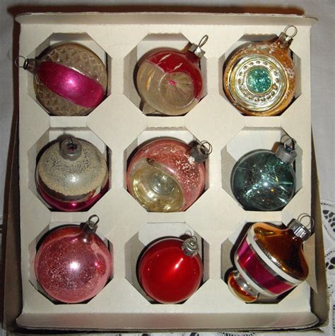 VINTAGE /ANTIQUE MERCURY GLASS CHRISTMAS ORNAMENTS