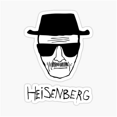 "Heisenberg (Walter White)" Sticker for Sale by kostislef | Redbubble