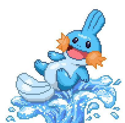 ArtStation - Pixel art 100x100 - Mudkip