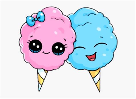 two ice cream cones with faces and bows on them, one is pink and the other is blue