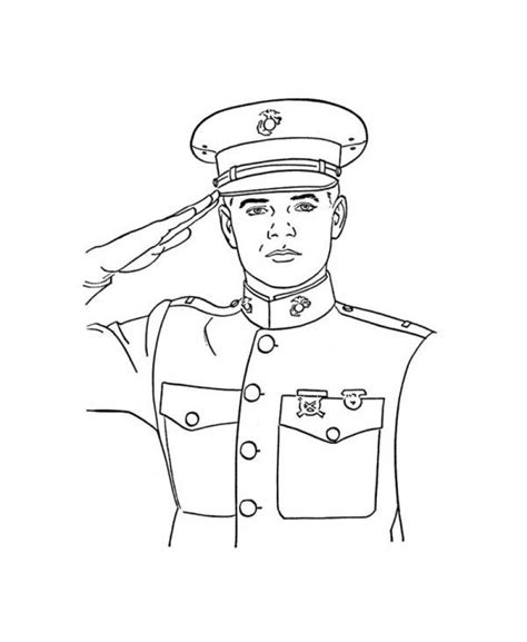 Soldier Saluting Drawing at GetDrawings | Free download