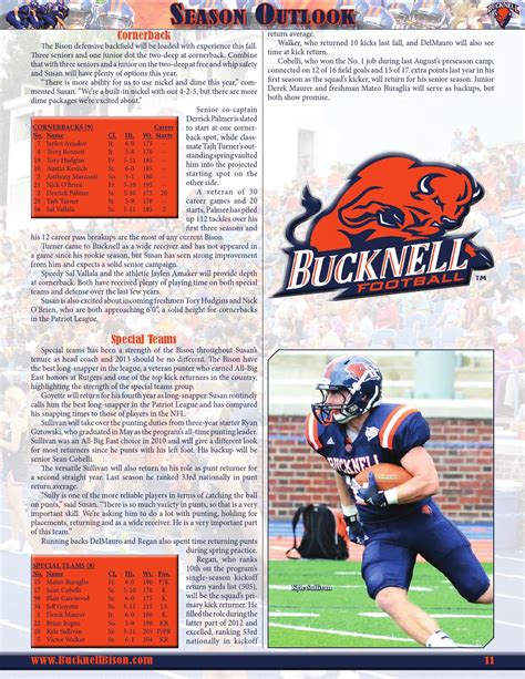 2013 Bucknell Football Guide by Bucknell University - Issuu