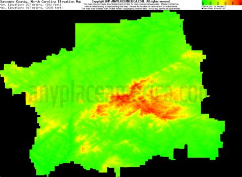 Free Buncombe County, North Carolina Topo Maps & Elevations