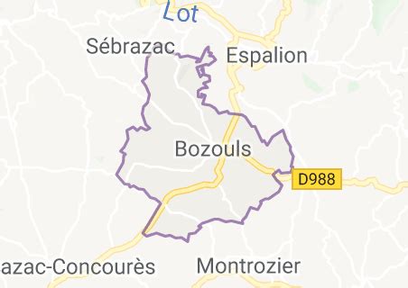 Map of Bozouls | Trip advisor, France map, Holiday guide