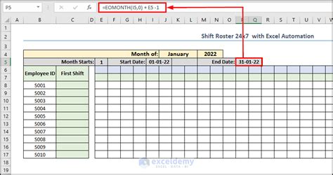 How to Create Shift Roster 24x7 with Excel Automation