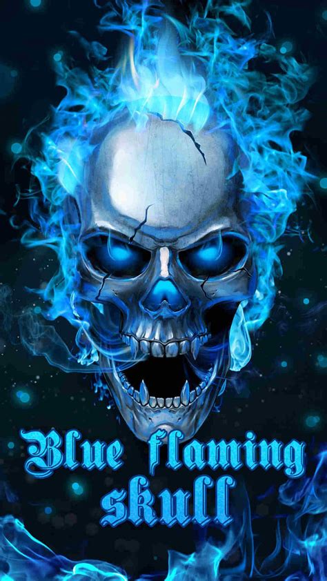 Blue Fire Skull Wallpapers - Top Free Blue Fire Skull Backgrounds - WallpaperAccess