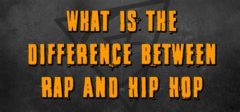 The Main Difference Between Rap And Hip Hop | Smart Rapper