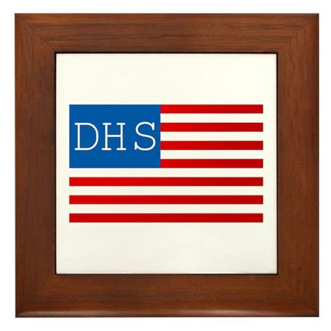 DHS Flag Style #026 Framed Tile by Show your DHS pride...worldwide ...