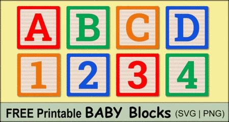 Baby Blocks Alphabet (Free Printable Letters & Numbers) – DIY Projects ...