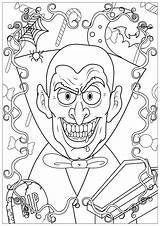 Halloween Vampire  Coloring Pages For Adults sketch template