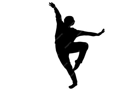 Premium Photo | Dancer silhouette dancing human model shadow dance illustration art