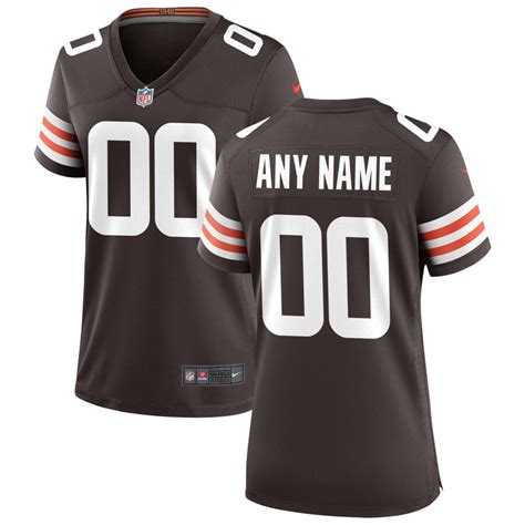 Women's Nike Cleveland Browns Brown Custom Game Jersey