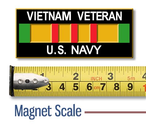 Vietnam Vet U.S. Navy Military Magnet by ClassicMagnets.com