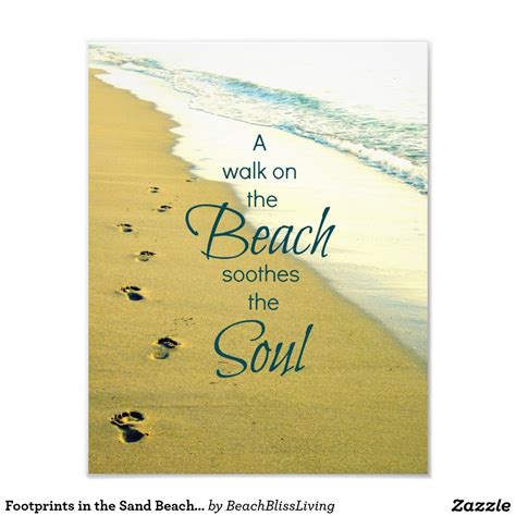 Footprints in the Sand Beach Quote Photo | Beach quotes, Sand quotes, Footprint in the sand