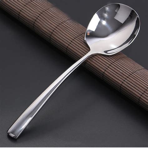 Aliexpress.com : Buy 8.5'' Stainless steel Dinner Spoon Large Buffet ...