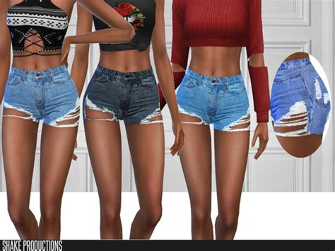 Denim Shorts Found in TSR Category 'Sims 4 Female Everyday' | Sims 4 ...