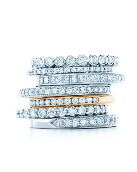 Tiffany celebration ring stack. | jewelry | Pinterest