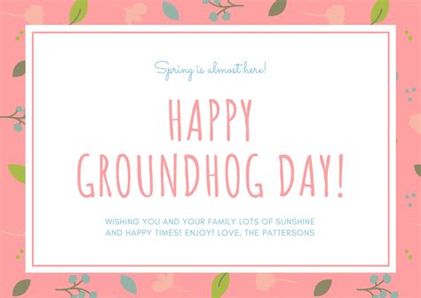 Customize 16+ Groundhog Day Cards Templates Online - Canva