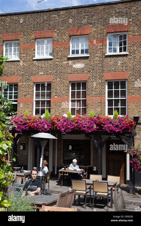 The Flask Pub in Highgate Village, London Stock Photo - Alamy