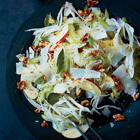 Celery, Fennel and Apple Salad with Pecorino and Walnuts Recipe - Athena Calderone