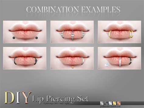 the different types of lip piercings are shown in this screenshoter's image