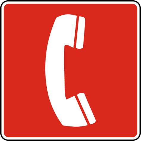 Emergency Telephone Sign - Get 10% Off Now