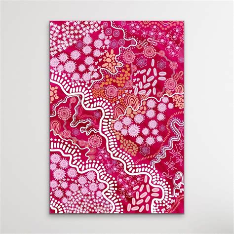 Country In Colour - Pink - Print Of Artwork by Leah Cummins ...