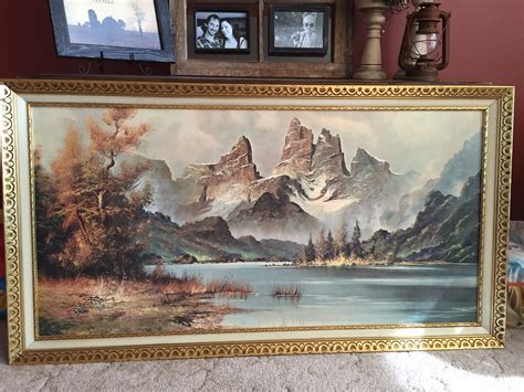 I have a reproduction wijmer mountain mist picture in original frame and was wondering what it's ...