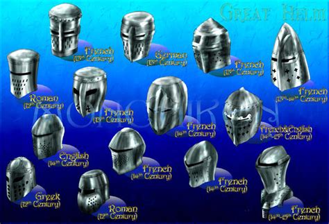 Medieval Helms 3.1 -Color by monchiken on DeviantArt