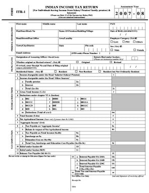 Itr 1 Form No No Download Needed Needed - Fill and Sign Printable Template Online