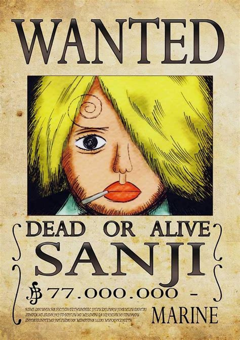 Sanji Wanted Poster