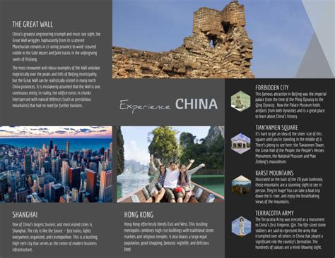 China Travel Tri-Fold Brochure Template | MyCreativeShop