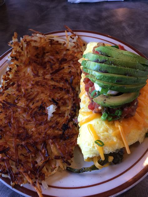 Chile Relleno omelet from Harbor Light in Reedsport, Oregon. The best breakfast I've ever had ...