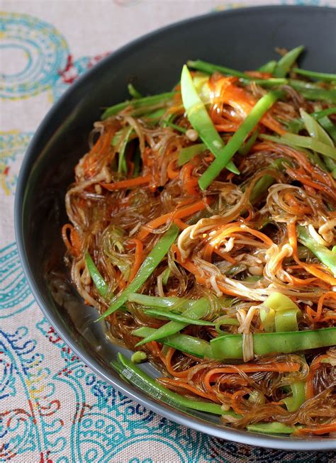 Stir-Fried Cellophane Noodles with Enoki Mushrooms | Wok Wednesdays ...