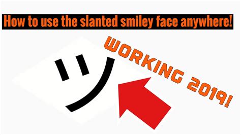 How to use the slanted smiley face *ANYWHERE* online! (Simple & Easy) - YouTube