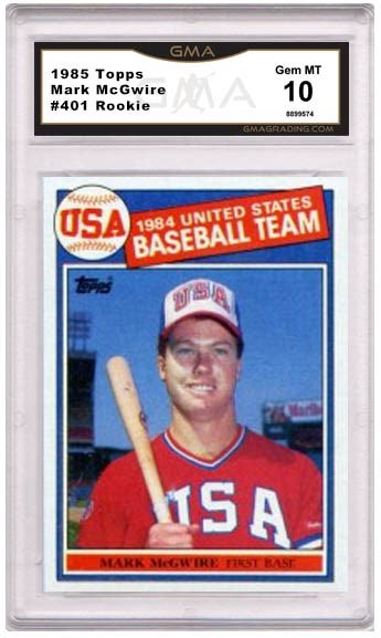 Mark McGwire Rookie Card Values – GMA Grading, Sports Card Grading