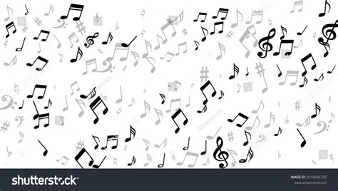 Music Notes Flying Vector Wallpaper Sound Stock Vector (Royalty Free) 2019606725 | Shutterstock