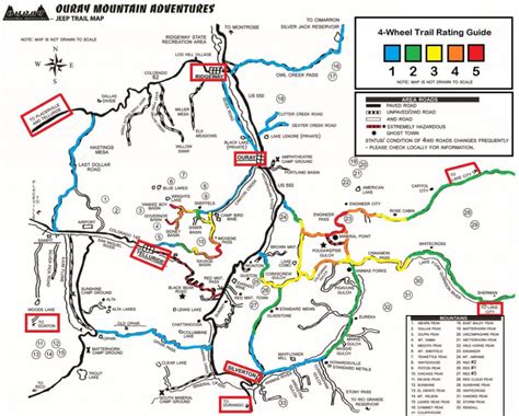 Ouray Trail Map, Ouray Co Map | Ouray Mountain Adventures | Ouray ...