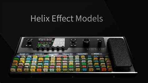 Line 6 Helix Effect Models | List with all effect models in Helix