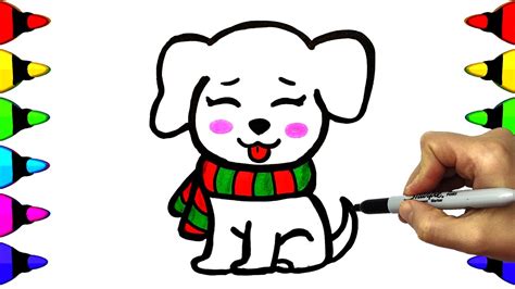 Cute Puppy Drawings For Kids