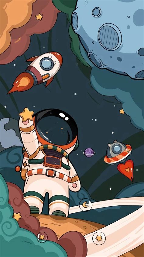 [100+] Cartoon Astronaut Wallpapers | Wallpapers.com