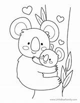 Koala Coloring Page sketch template