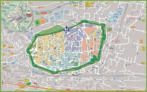 Large detailed tourist map of Lucca | Tourist map, Lucca, Map