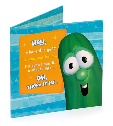 OH wheeeeere is my hairbrush!? | Birthday cards, Veggietales, Cards