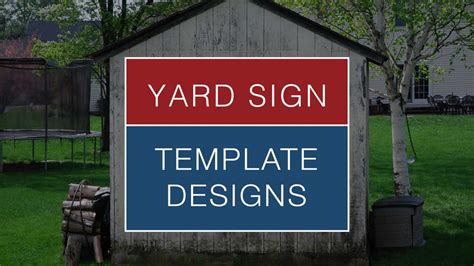 Yard Sign Template Free