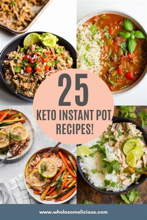 25 Keto Instant Pot Recipes - Wholesomelicious