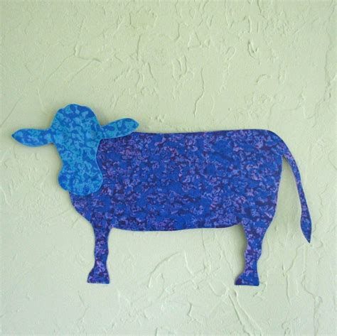 Cow Art Metal Wall Sculpture Free Shipping Folk Art Farm Animal Art ...