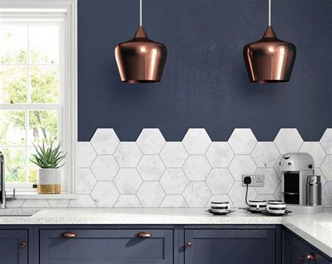Hexagon Kitchen Tile Wall/Floor - Honeycomb Shape Tile For Kitchen Decoration | Kitchen wall ...